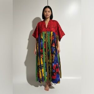Vibrant Multicolor Maxi Dress